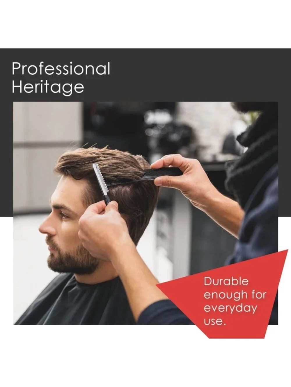 Classic 5-Inch Pocket Comb Set - Durable, Flexible Teeth for All Hair Types